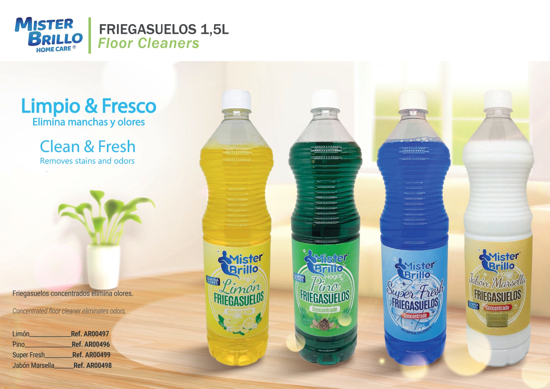 Friegasuelos MR BRILLO 1,5L